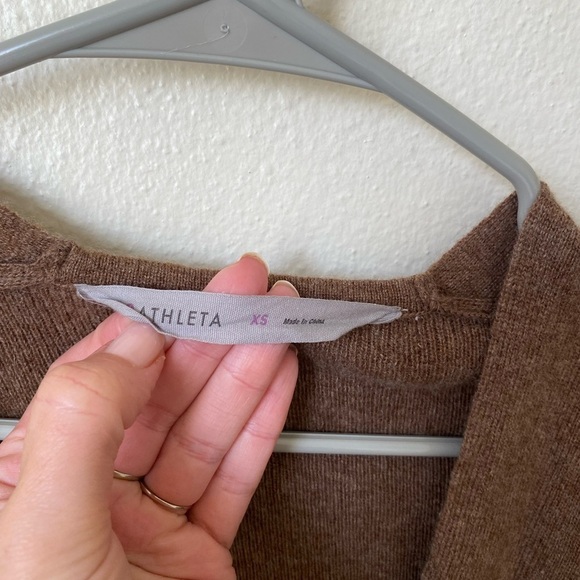 Athleta Women’s Camino Split Back Cashmere Cardigan in Brown Size XS Athleisure - Picture 3 of 4